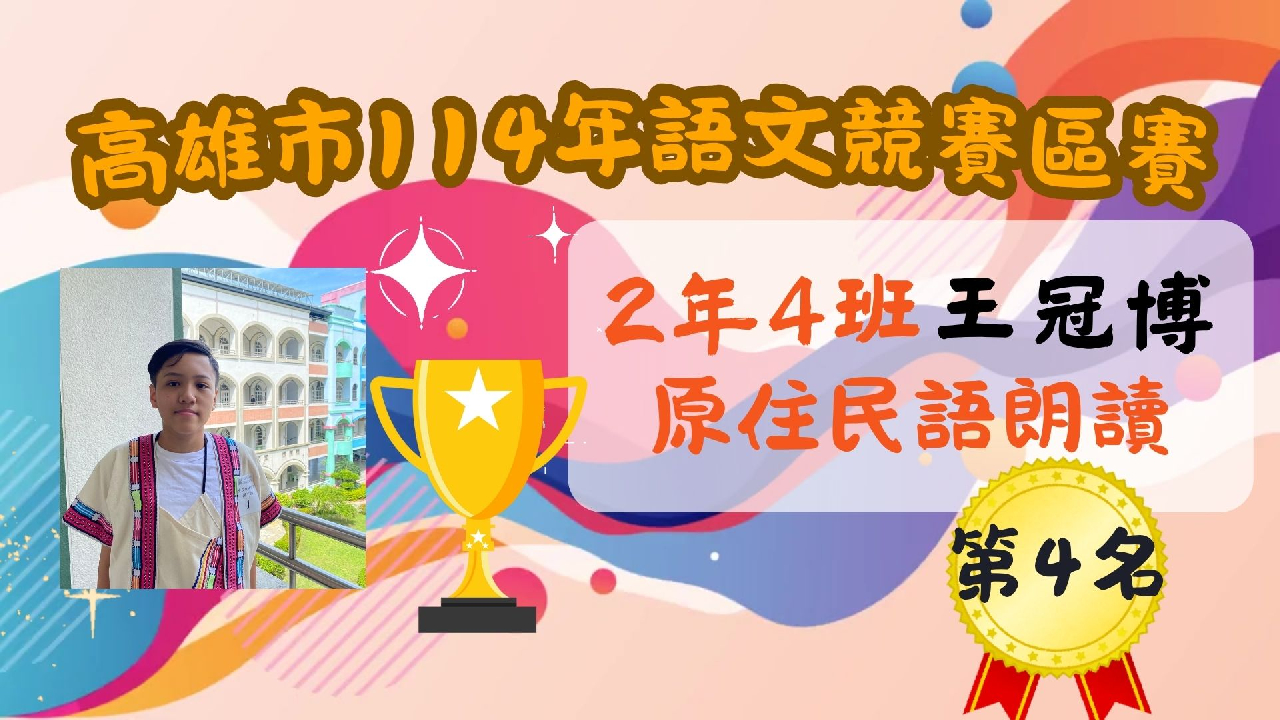 114年高雄市分區語文競賽